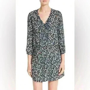 Veronica Beard August Floral Print Silk Boho Dress size 6 women’s